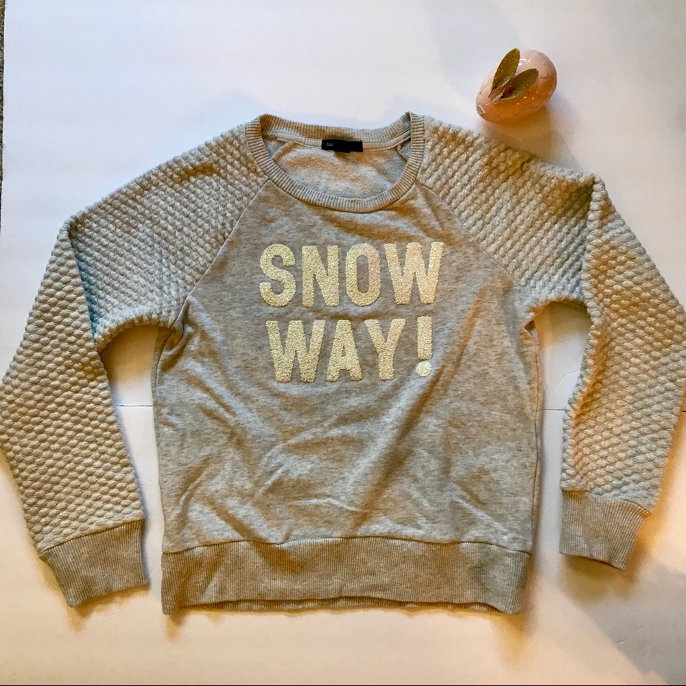 GAP kids “Snow Way” Sweatshirt